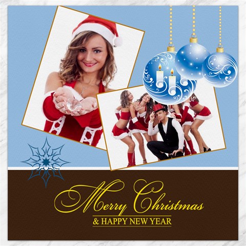 Merry Christmas By Clince 15.2 x15.41  Canvas - 1