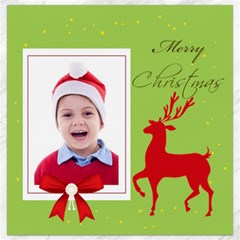 merry christmas - Canvas 12  x 12 