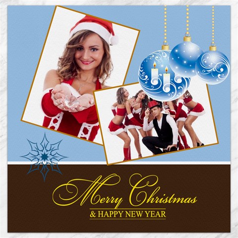 Merry Christmas By Clince 11.4 x11.56  Canvas - 1