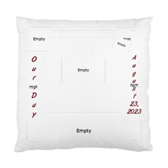 Our Day Wedding 1 cushion case - Standard Cushion Case (One Side)