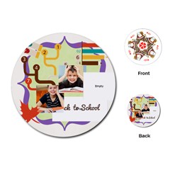 back to school - Playing Cards Single Design (Round)