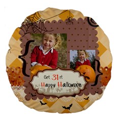 helloween - Large 18 Premium Round Cushion helloween - Large 18 Premium Round Cushion