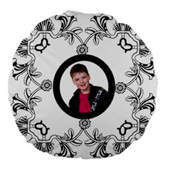 Art Nouveau Round Cushion - Large 18 Premium Round Cushion Art Nouveau Round Cushion - Large 18 Premium Round Cushion