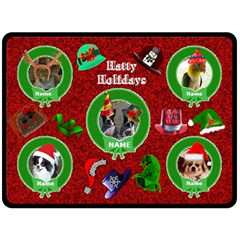 Hatty Holidays large blanket 3 - 80 x 56 Fleece Blanket (Large) Hatty Holidays large blanket 3 - 80 x 56 Fleece Blanket (Large)
