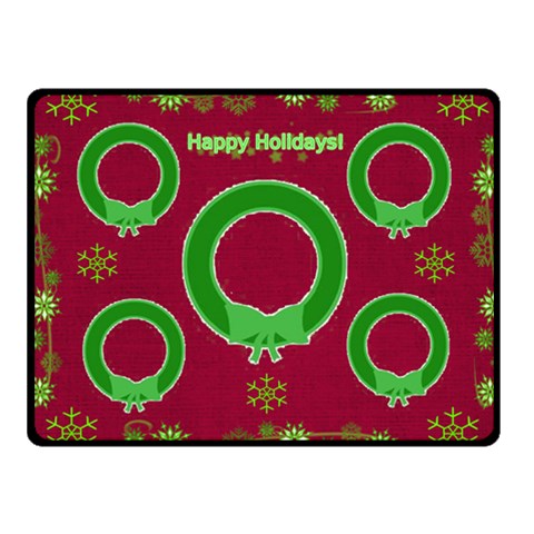 Happy Holidays Small Blanket By Joy Johns 50 x40  Blanket Front