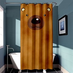 bear - Shower Curtain 36  x 72  (Stall)