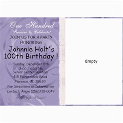 100th birthday - 5  x 7  Photo Cards