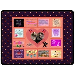 love quotes large blanket - 80 x 56 Fleece Blanket (Large) love quotes large blanket - 80 x 56 Fleece Blanket (Large)