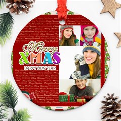 merry christmas - Ornament (Round)