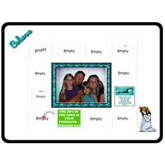 Bible Quotes Collage Large Blanket