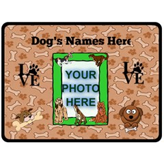 Dog Lover s large blanket #2 - 80 x 56 Fleece Blanket (Large) Dog Lover s large blanket #2 - 80 x 56 Fleece Blanket (Large)