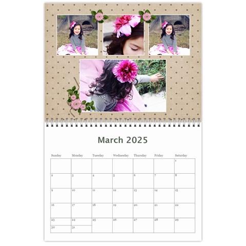 Wall Calendar 11 X 8 5 Mar 2025