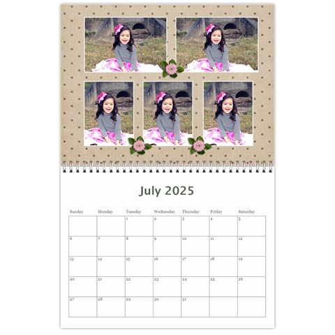 Wall Calendar 11 X 8 5 Jul 2025