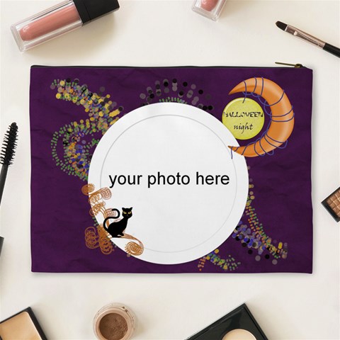 Halloween Night Cosmetic Bag Xl By Zornitza Back