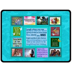 Happiness large collage blanket (4 styles) - 80 x 56 Fleece Blanket (Large) Happiness large collage blanket (4 styles) - 80 x 56 Fleece Blanket (Large)