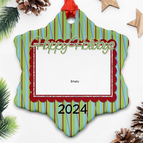 2024 Snowflake Ornament 1 By Martha Meier Front