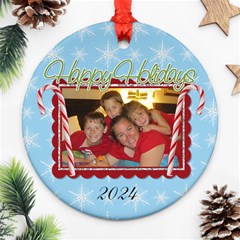 2024 Round Double Sided Ornament 1 - Round Ornament (Two Sides) 2024 Round Double Sided Ornament 1 - Round Ornament (Two Sides)