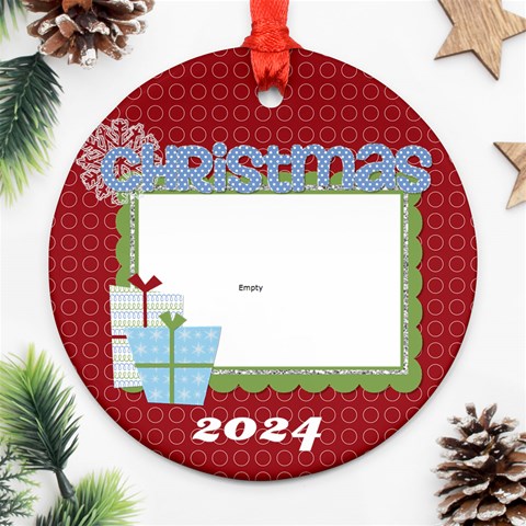 2024 Round Double Sided Ornament 2 By Martha Meier Front