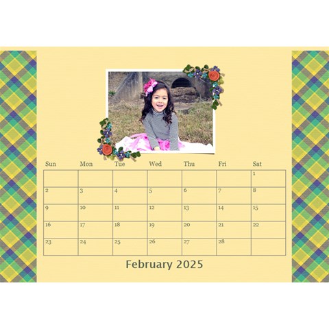Desktop Calendar 8 5  X 6  Feb 2025