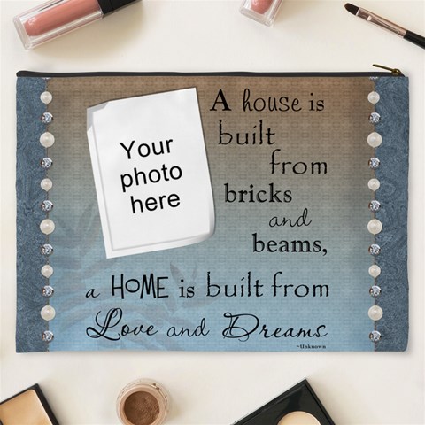 Love And Dreams Xxxl Cosmetic Bag By Lil Back