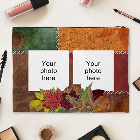 Pretty Autumn Xl Cosmetic Bag By Lil Back