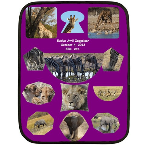 Evelyn Avril Zeggelaar By Cara 35 x27  Blanket Front