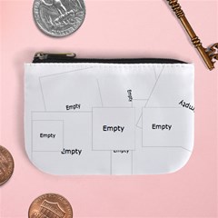 Aqua floral  coin purse - Mini Coin Purse