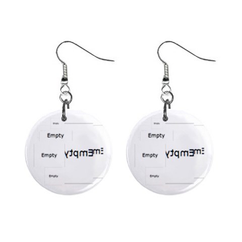 Remember When Santa Christmas No Frame Righ Button Earrings By Ellan Front