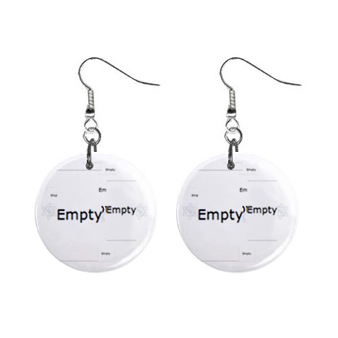 Angels Christmas No Frame  Button Earrings By Ellan Front
