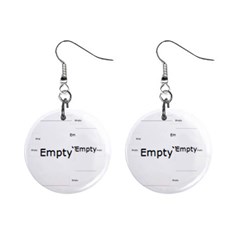 Angels Christmas no frame  button earrings - Mini Button Earrings