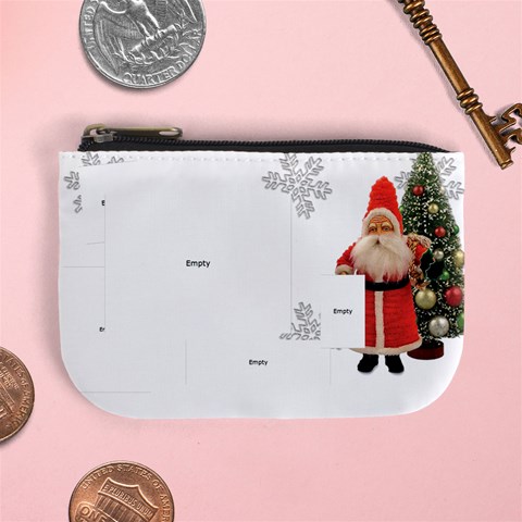 No Frame Stocking Stuffer Remember When Santa Merry Christmas Mini Coin Purse By Ellan Front