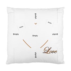 Gold floral heart Cushion case one side - Standard Cushion Case (One Side)