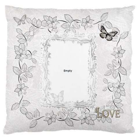 Black White Large Cushion Case By Ellan Front