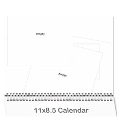 2025 Serenity Blue Photo Calendar 11x8.5-12 months - Wall Calendar 11  x 8.5  (12-Months)