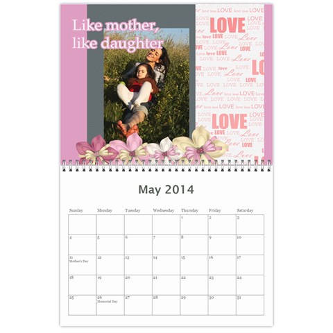 Year Calendar By C1 May 2014