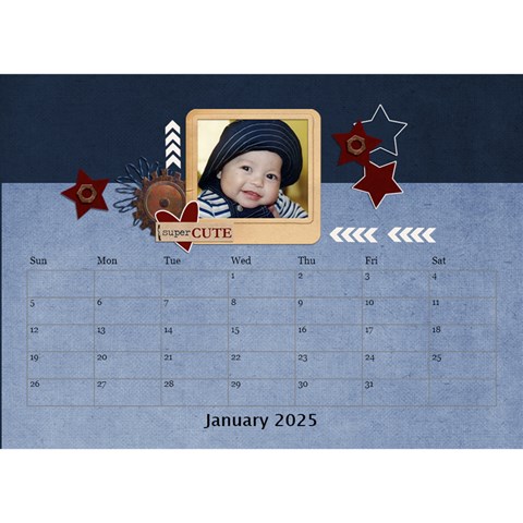 Desktop Calendar 8 5  X 6  Jan 2025