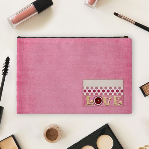 Sweetie Large Cosmetic Bag 1 By Lisa Minor Back