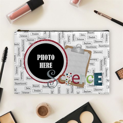 Learn Discover Explore Large Cosmetic Bag 2 By Lisa Minor Front