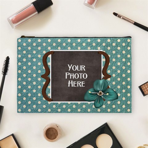 Thoughts Of Friendship Large Cosmetic Bag 2 By Lisa Minor Front
