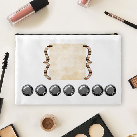 Thoughts Of Friendship Large Cosmetic Bag 5 By Lisa Minor Back