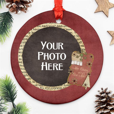 And To All A Good Night Round Ornament 1 By Lisa Minor Front