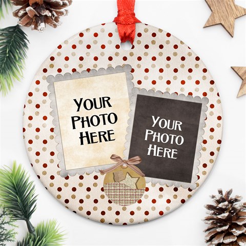 And To All A Good Night Round Ornament 2 By Lisa Minor Front