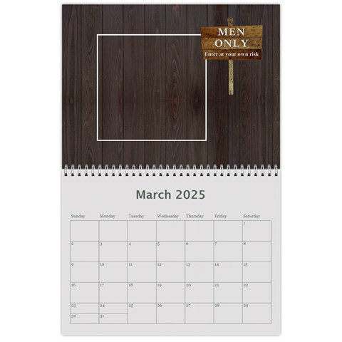 Man Cave 12 Mth Calendar By Lil Mar 2025