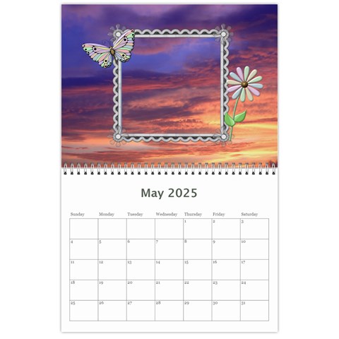 Sunset Pretty Calendar (12 Month) By Lil May 2025