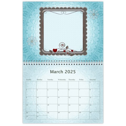 Family Pretty 12 Month Calendar By Lil Mar 2025