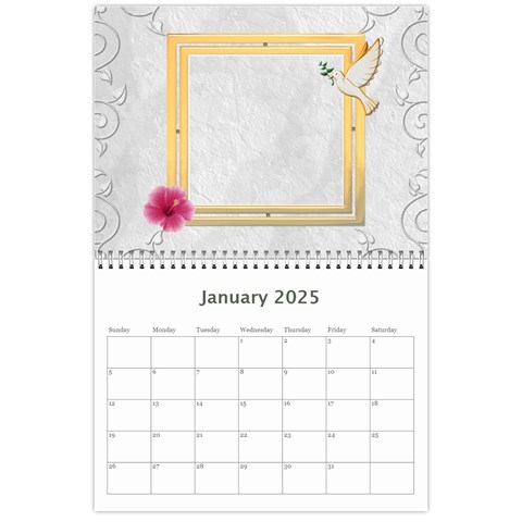 Pretty Calendar Jan 2025