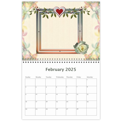 Pretty Calendar Feb 2025