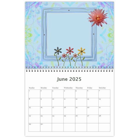 Pretty Calendar Jun 2025