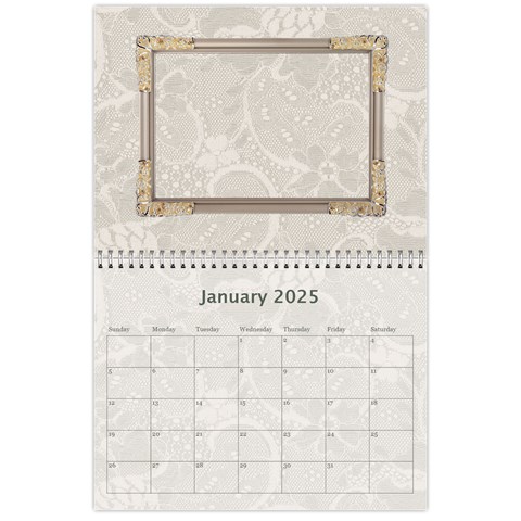 Pretty Lace Calendar (12 Month) By Lil Jan 2025