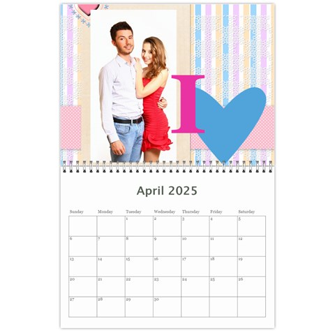 Love,calendar 2025 By Ki Ki Apr 2025